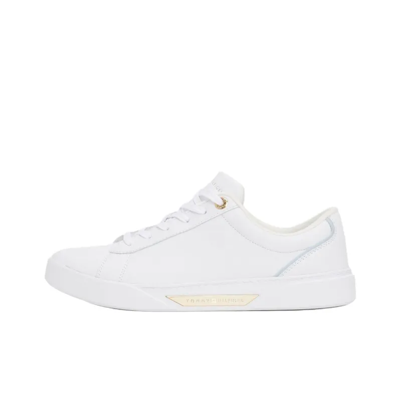 Tommy Hilfiger Trainers Low Top Casual Shoes Women's White-0