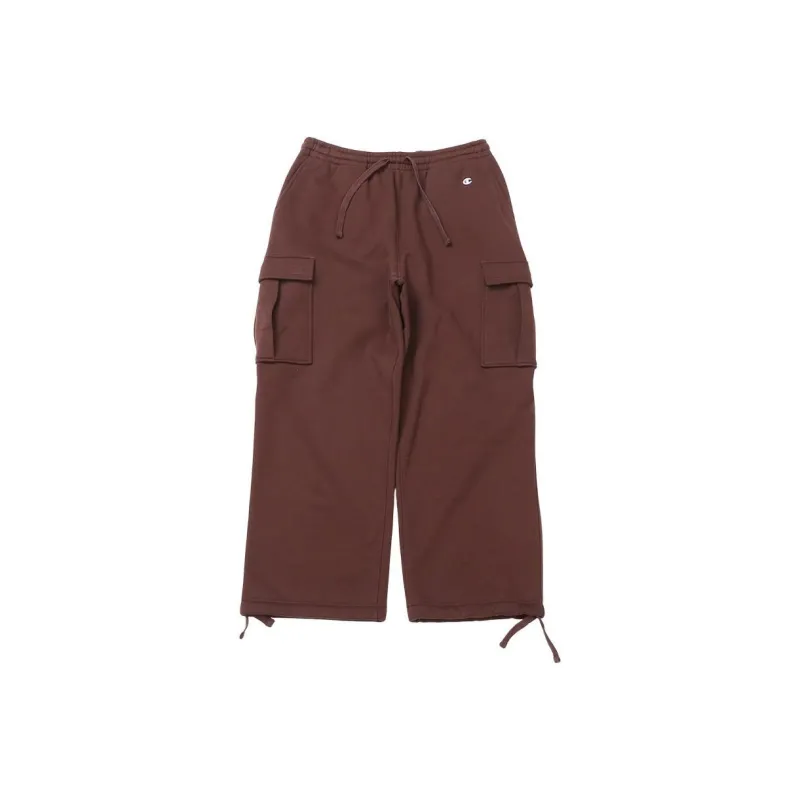 Champion FW24 Knitted Sports Pants Unisex Dark Brown-0
