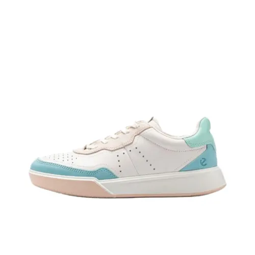 Ecco Street Shoe Collection Low Top Casual Shoes Women's Blue White