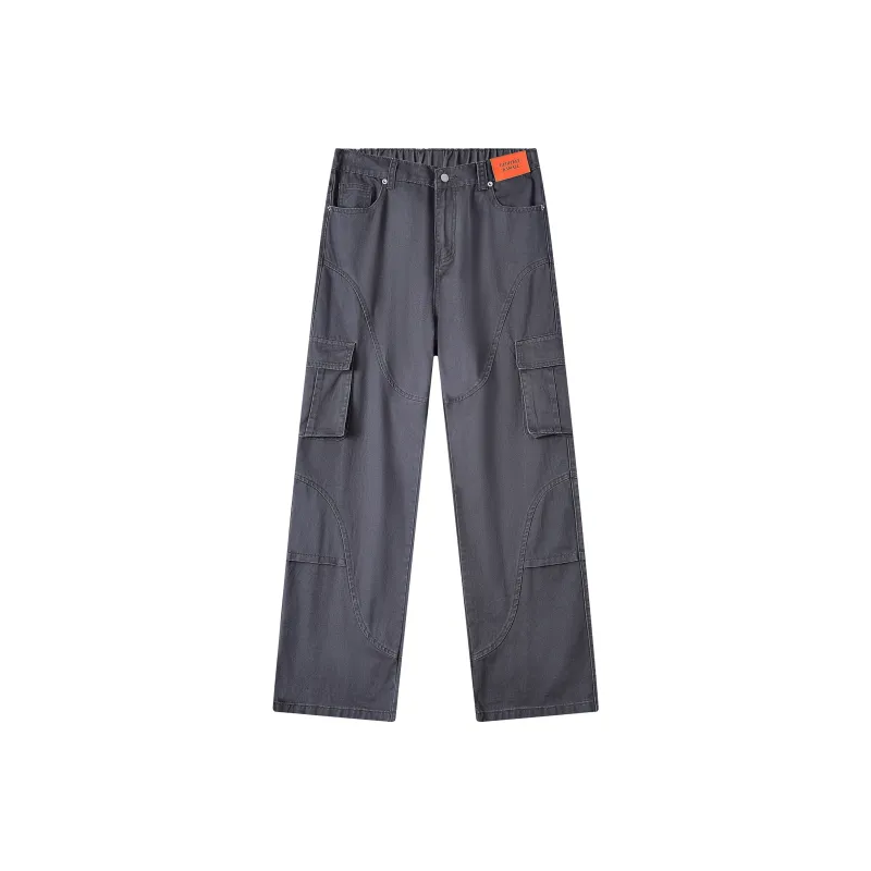 GEOFFREY B. SMALL Cargo Pants Unisex Washed Gray-0