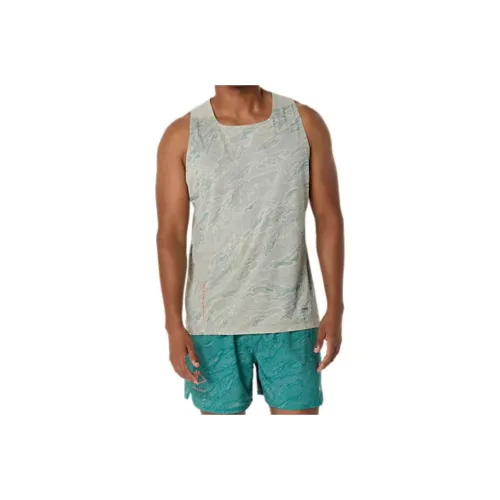 Asics FUJInormal T Shirt Men's White Green