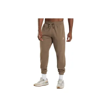 GYMSHARK ESSENTIAL OVERSIZED JOGGERS Knitted Sports Pants Men's Soul Brown