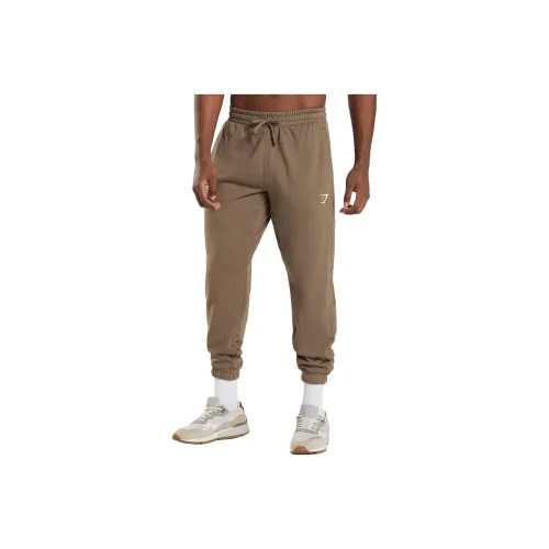 GYMSHARK ESSENTIAL OVERSIZED JOGGERS Knitted Sports Pants Men's Soul Brown