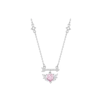 CLARKIA FLOWER 925 Sterling Silver Necklaces Women's