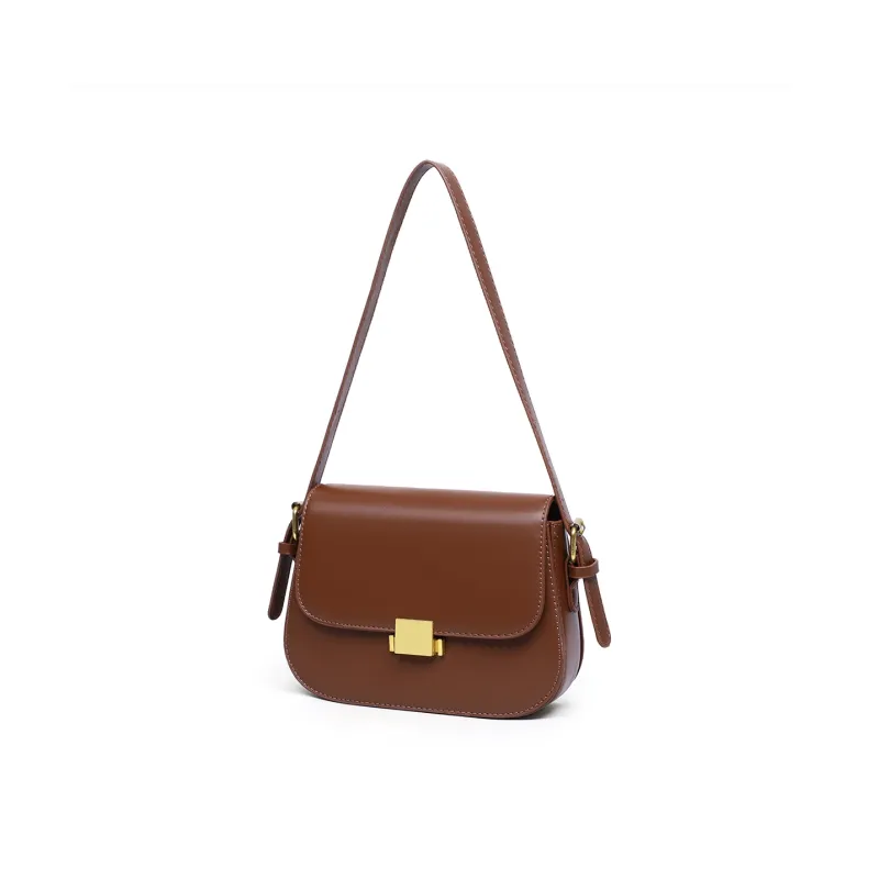 PT'SON Cow Leather Small Square Bag, Underarm Crossbody Bag, Shoulder Bag Regular Women's Multicolor-5