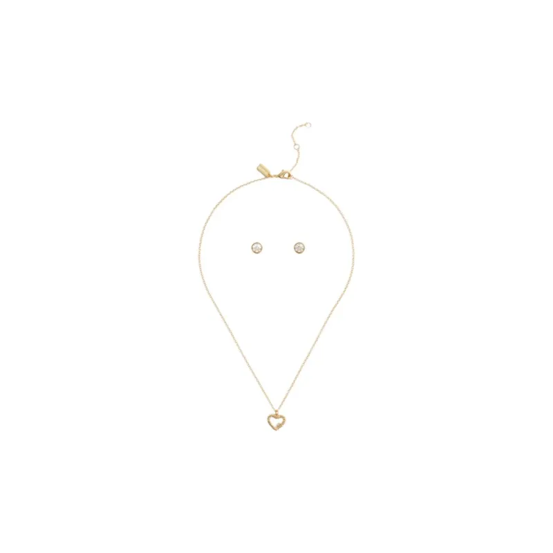 COACH Stud Earrings Women's Gold-3