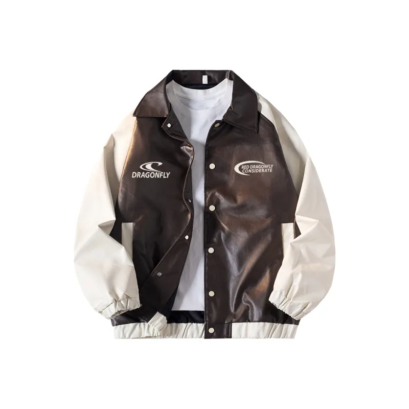 RED DRAGONFLY Leather Jacket Unisex-3