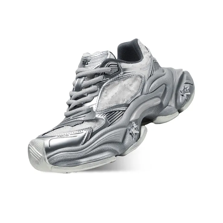 CHERYKALLY Star Pulse Slip Resistant, Abrasion Resistant, Breathable, Height Increasing Low Top Chunky Sneakers Women's-17