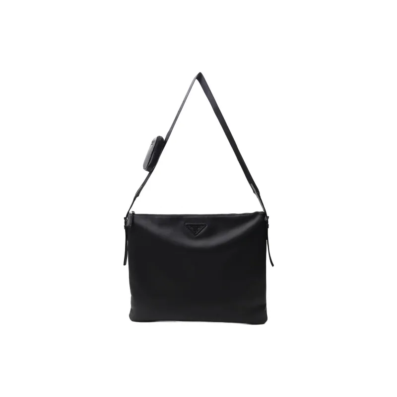 PRADA Calfskin Crossbody Bag Regular Men's Black-0