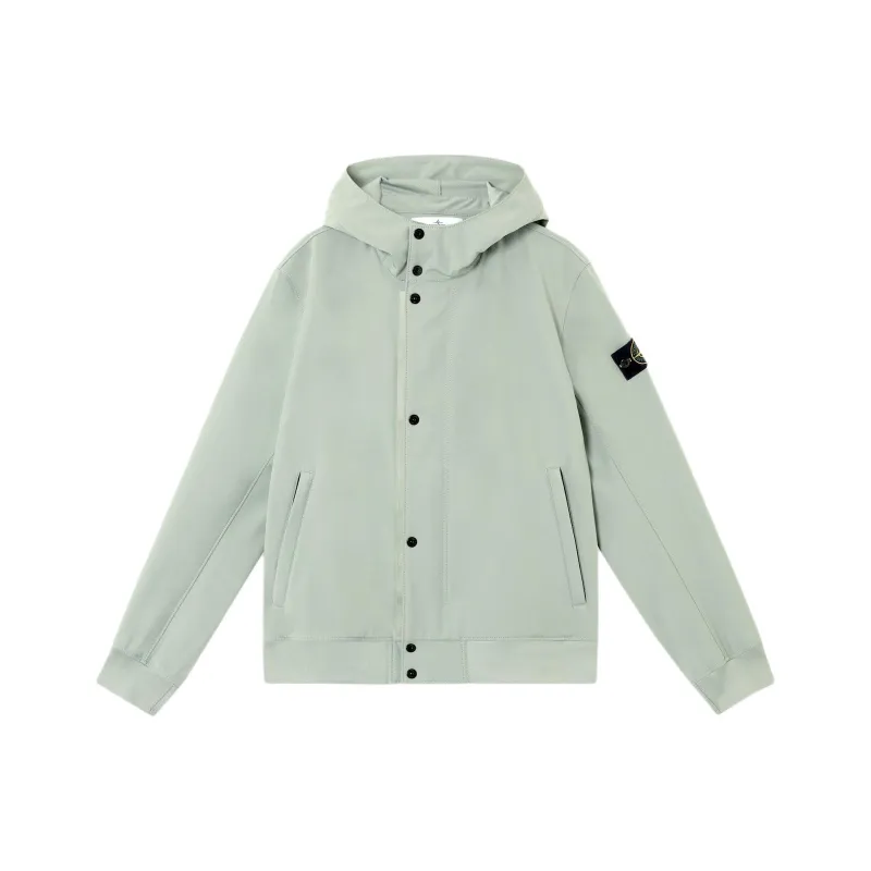 STONE ISLAND Logo Patch Hooded Jacket-0