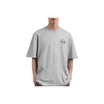 Adidas T Shirt Unisex Medium Heather Gray