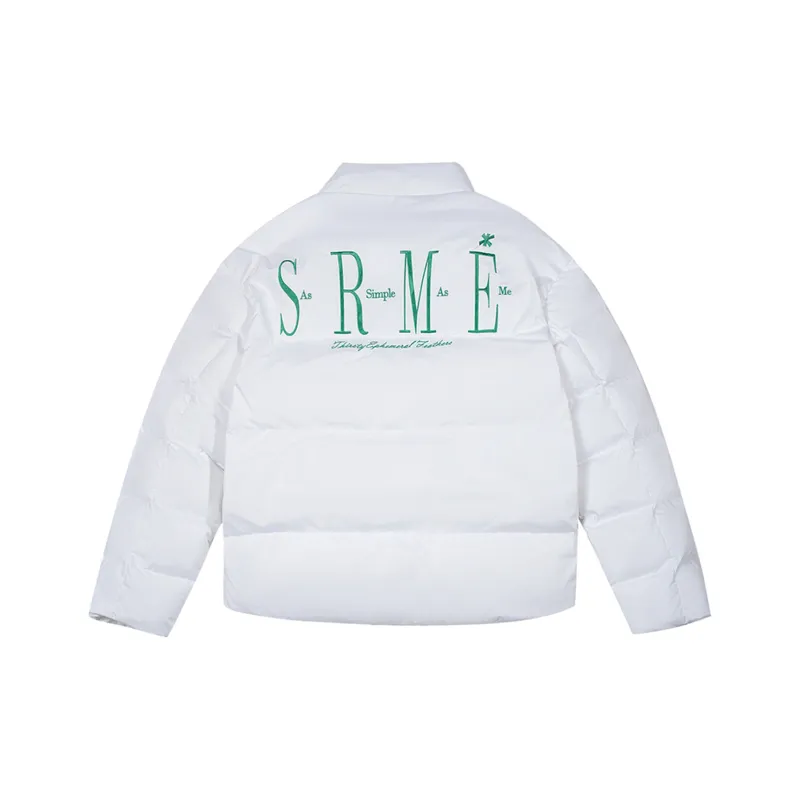 SIMPLE RIMLESS/SRME Puffer Jacket Unisex White-0