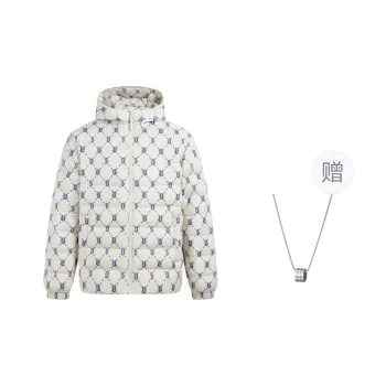 BOSIDENG Down Jacket Unisex Beige Classic Old Floral 9T48+Necklaces