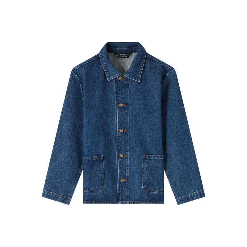 A.P.C Buttoned Denim Jacket-0