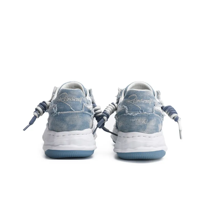 RELAXURSELF Slip Resistant, Lightweight, Breathable, Height Increasing Low Top Skateboard Shoes Unisex-4