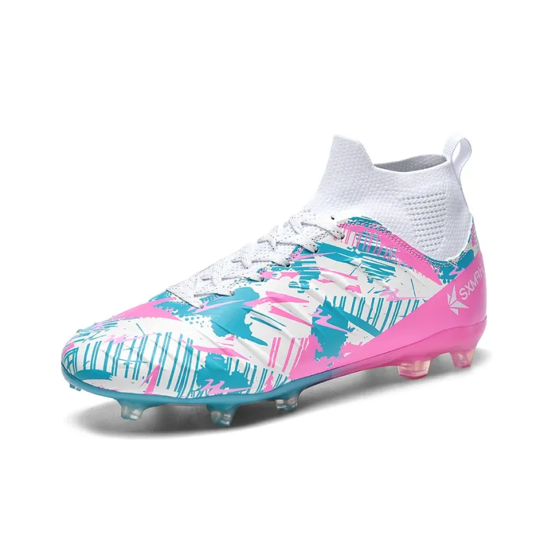 Binary FG Rubber Long Studs Cushioning Coverage Abrasion Resistant Lightweight Slip Resistant Soccer Shoes Unisex-7