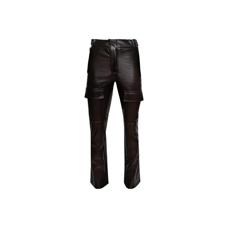 Misbhv Vegan Leather Moto Trousers-0