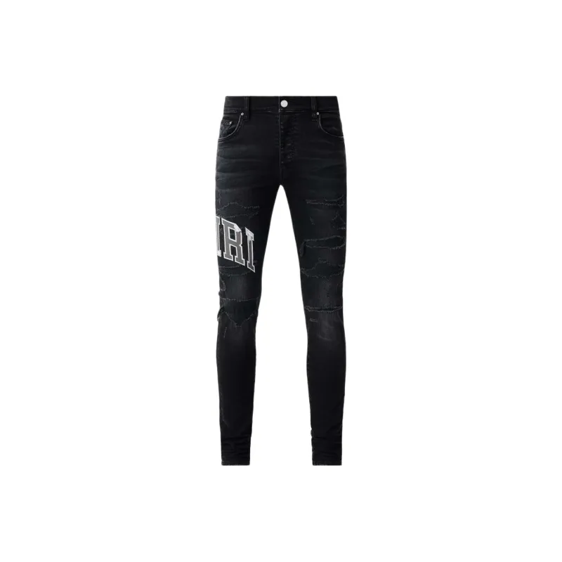AMIRI Varsity Logo Repair Jean-0