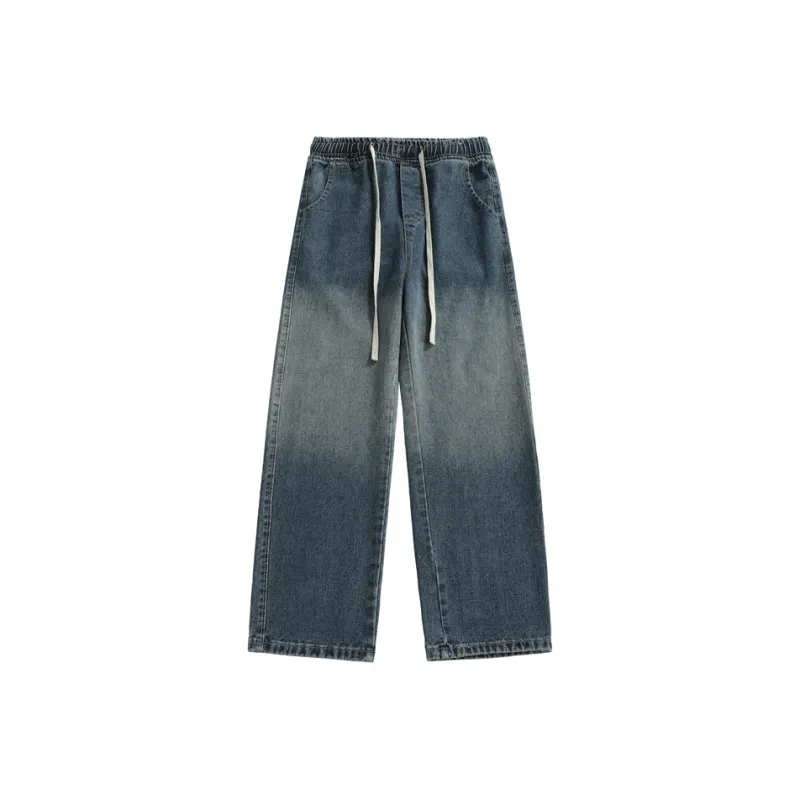 JIARONG Vintage Abrasion Resistant Wide Leg Pants Stylish Teenagers Gradient Design Casual Pants Thin Pants 2025 Unisex-8