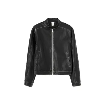 CONP Leather Jacket Unisex Black
