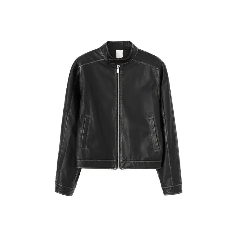 CONP Leather Jacket Unisex Black-0