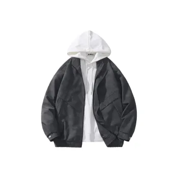 BRUMAIRE Leather Jacket Unisex Black Gray Color