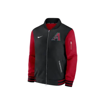 Nike Arizona Diamondbacks Authentic Collection Dugout Men's Nike Mlb Full Zip Bomber Jacket