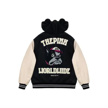 Vandy The Pink Baseball Jacket Unisex Black