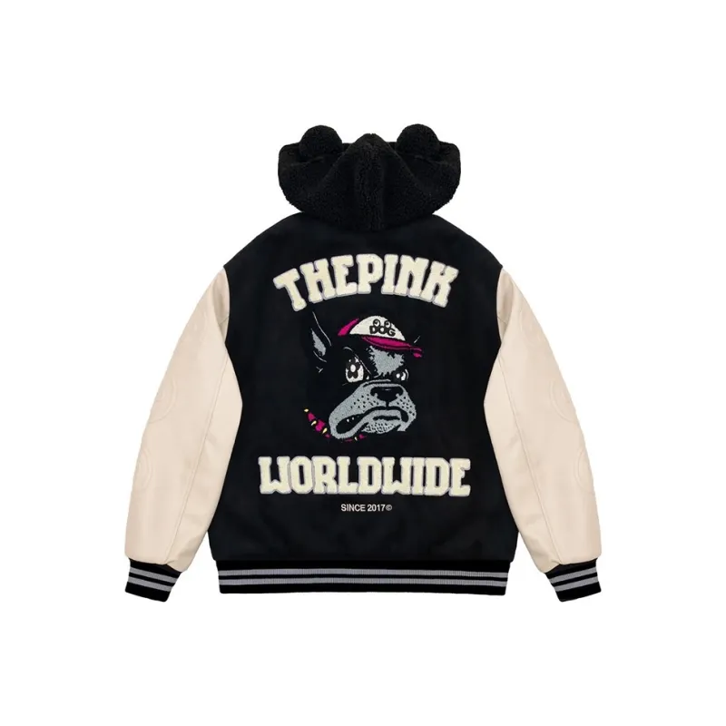 Vandy The Pink Baseball Jacket Unisex Black-0