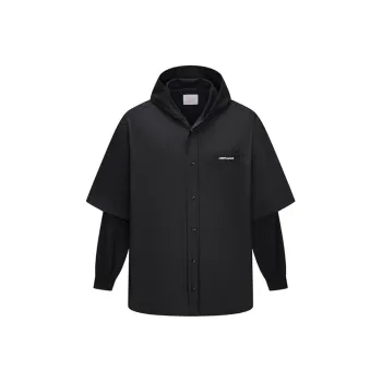 Abigthanks Coat Unisex Black White