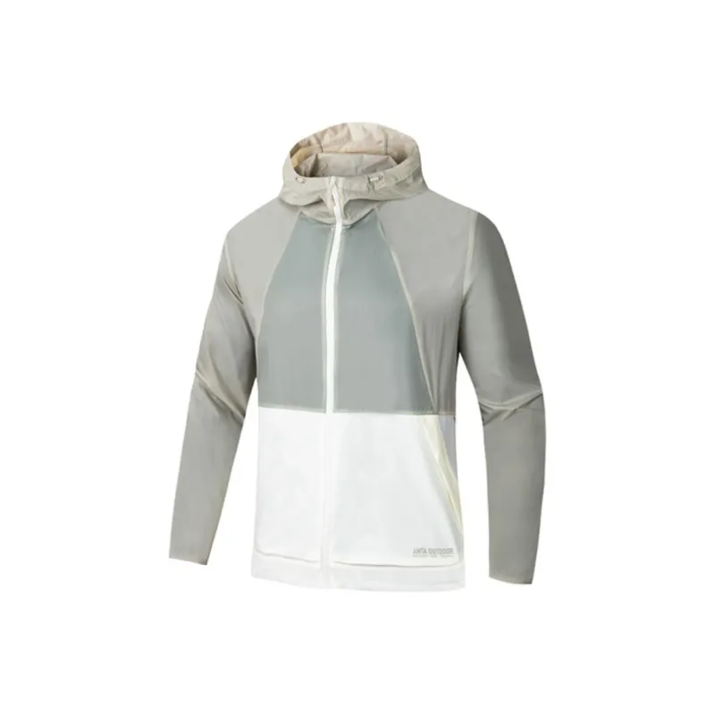 Anta Outdoor Collection Sun Protection Clothing Men's Papyrus White/Luminous Gray/Jade Gray-0