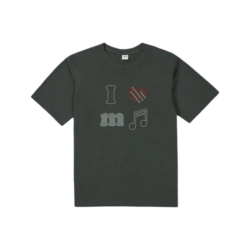 Mmlg SS25 T Shirt Unisex Charcoal Black-0