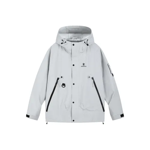 ROBINHOOD Water Resistant Windproof Breathable Warm Water Repellent Cold Resistant Rainproof Windbreaker Jacket Unisex