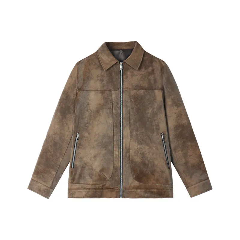 WILD LEADER Leather Jacket Unisex-0