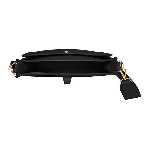 HERMES Evelyne TC Leather Shoulder Bag, Crossbody Bag Unisex Noir Black-3