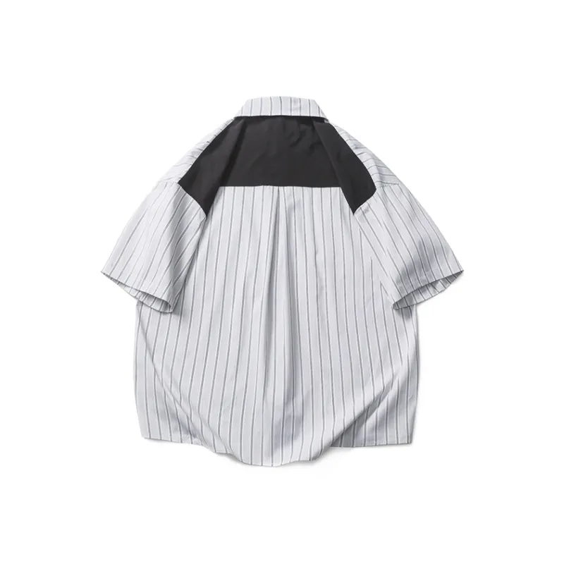 VERAF CA Shirt Unisex White Base With Black Stripes-1