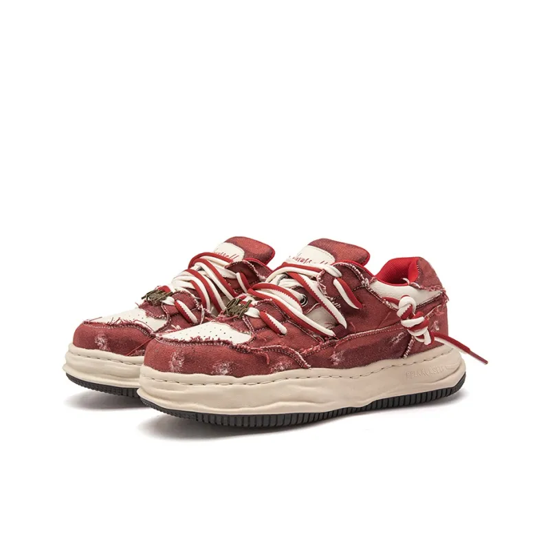 RELAXURSELF Anti Slip And Wear Resistant Height Increasing Low Top Skateboard Shoes Unisex-2