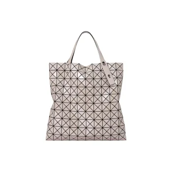 ISSEY MIYAKE Prism Polyvinyl Chloride Resin Tote Bag, Shopping Bag, Shoulder Bag, Handbag Unisex Milk Tea