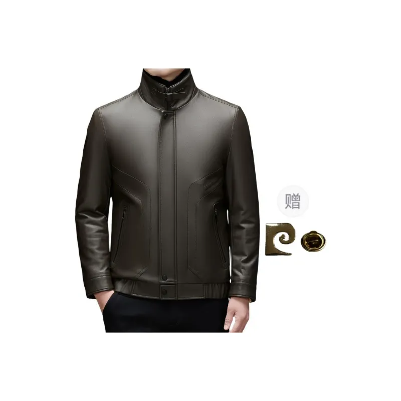 PIERRE CARDIN Leather Jacket Men's-4