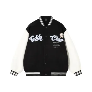 Teddy Bear Collection TeddyClub Series Baseball Jacket Coat Unisex