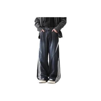 WARNING LIGHT Jeans Unisex Dark Blue