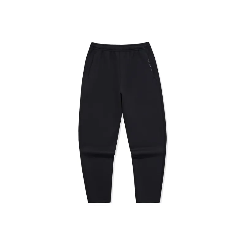 Erke Variety Training Collection Knitted Sweatpants Men's Jet Black-0