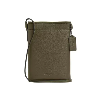 COACH Leather Crossbody Bag Mini Men's Olive Umber
