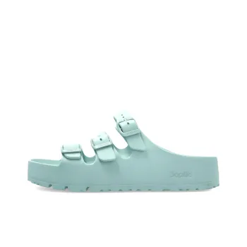 Birkenstock Slip Resistant Slide Slippers Women's Green Narrow