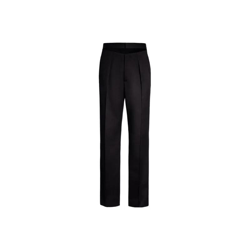 Mugler H&M Wool Cut Out Loose Fit Pants Mens-0
