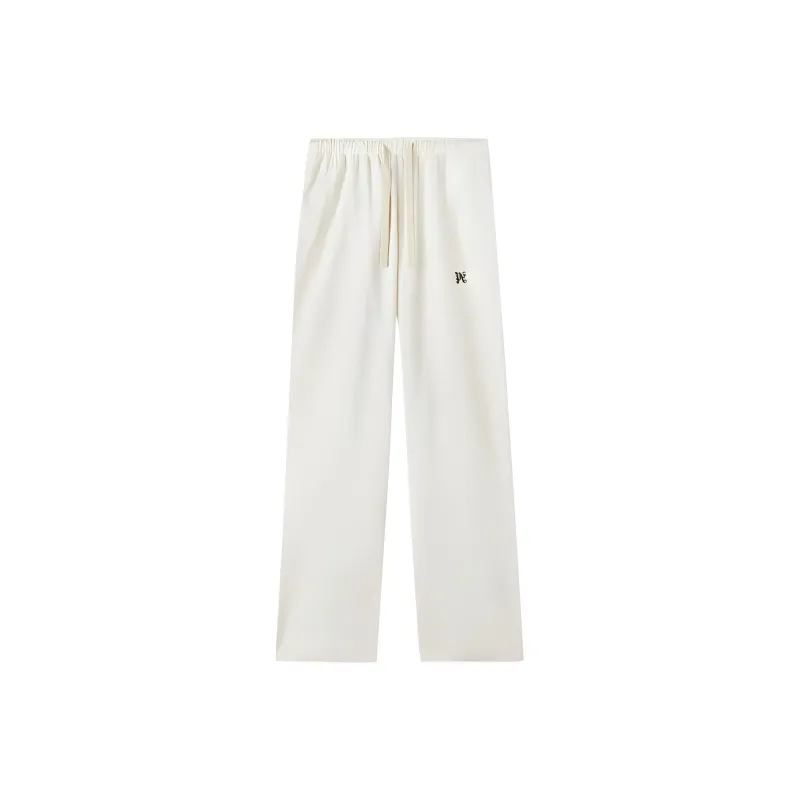 PALM ANGELS Drawstring Cotton Trousers-0