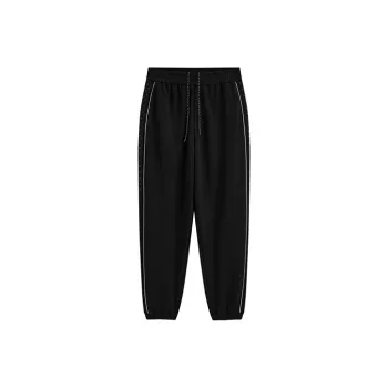 PEACEBIRD MEN Knitted Sweatpants Men Black 1 Tapered
