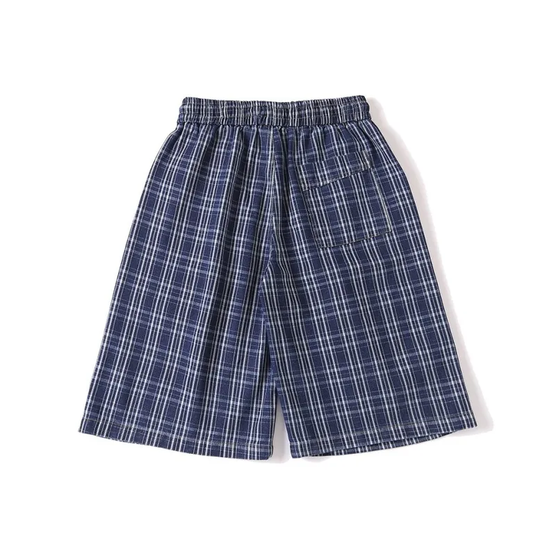 VERAF CA Casual Shorts Unisex Vintage Blue-1