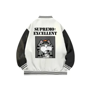 Supremo Cat Baseball Jacket Unisex