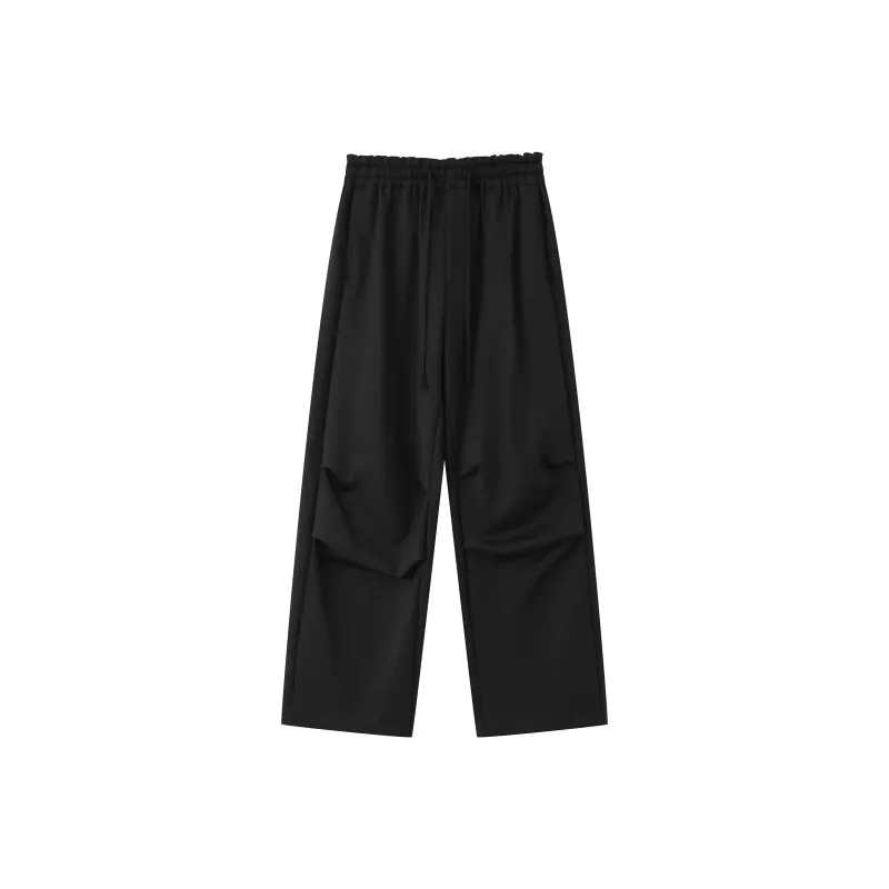Fearless East Straight Fit Parachute Casual Pants Unisex Black-4